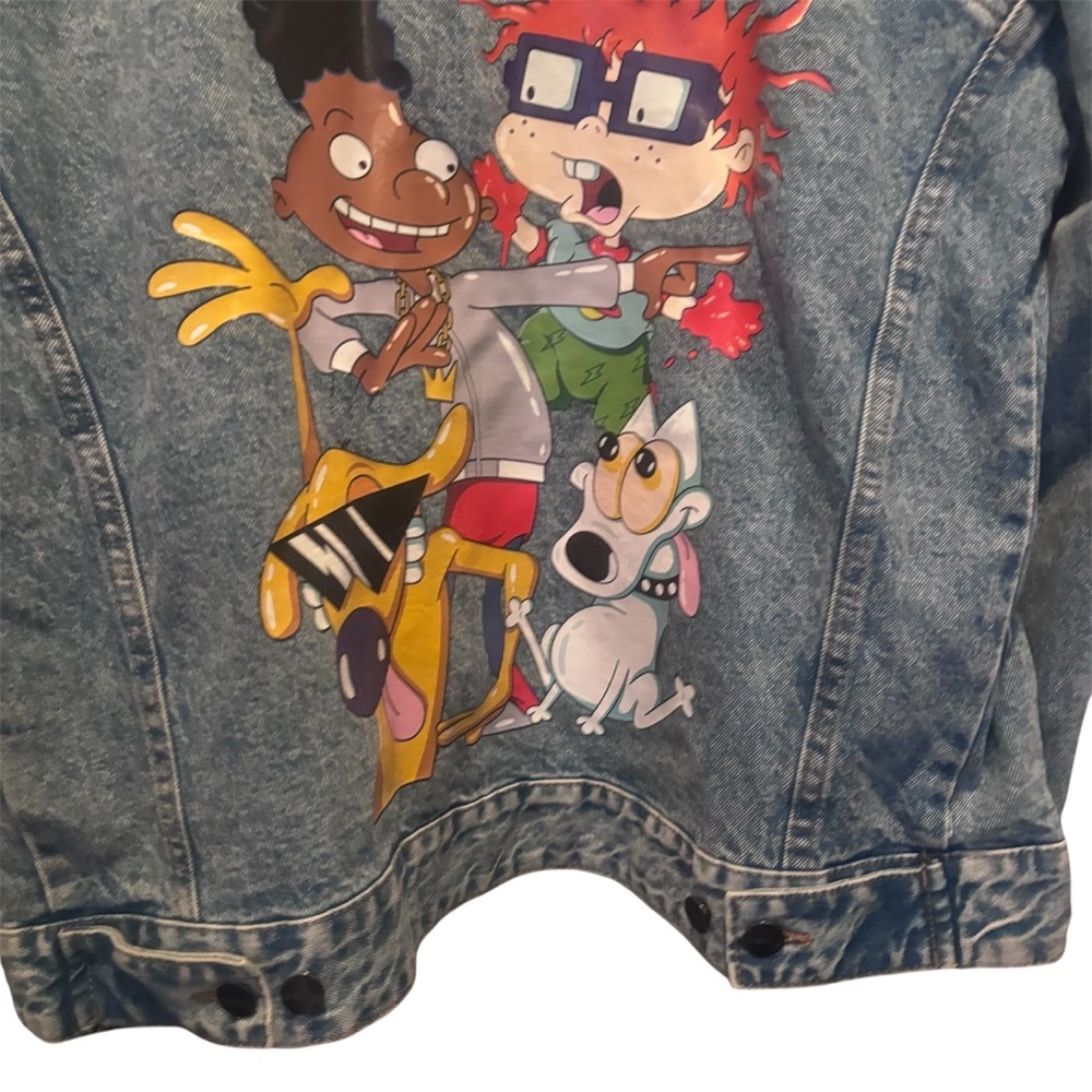 Nickelodeon Members Only Kids Rugrats Blue Denim Jacket Size Large - Picture 9 of 14